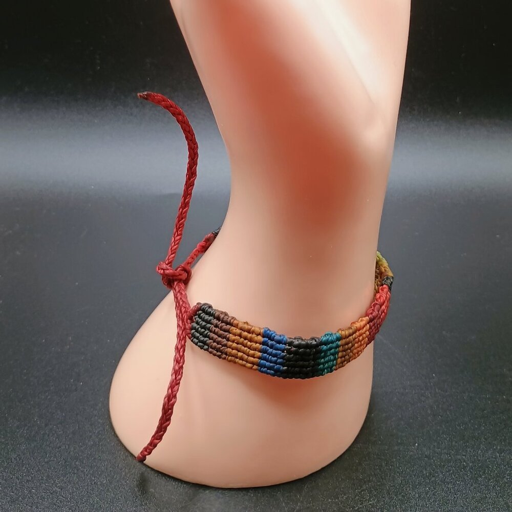 Multicolor Macram Thread Bracelet Andean Craftsma… - image 3